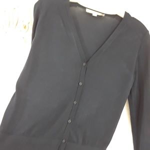 🌹LOFT Navy Blue cardigan size S